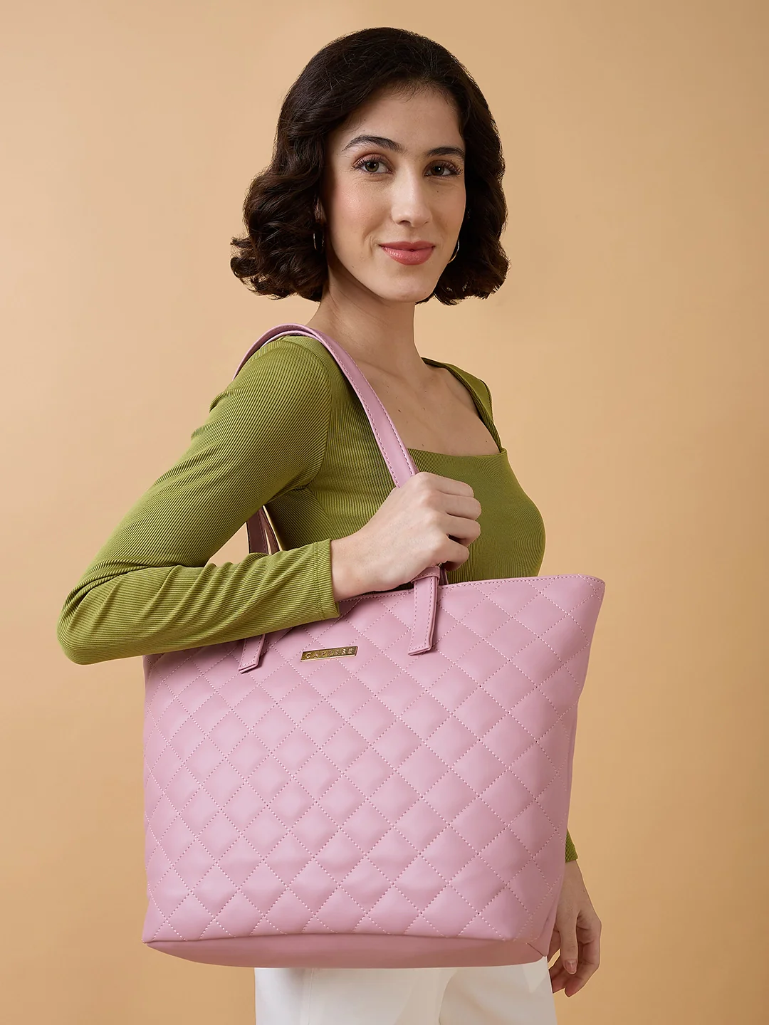 Caprese Bradley Medium Pink Tote Bag - Image 9
