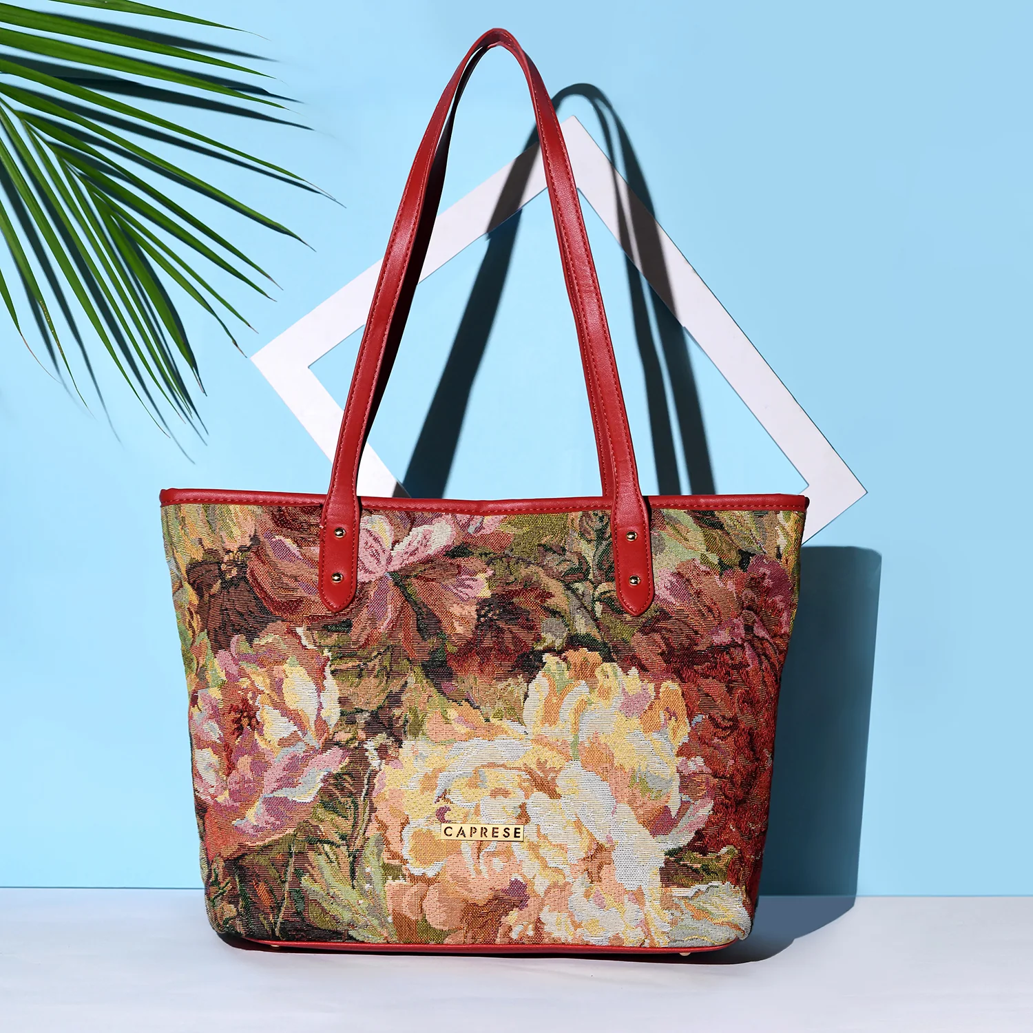 Caprese Brandi Large Red Tote Bag