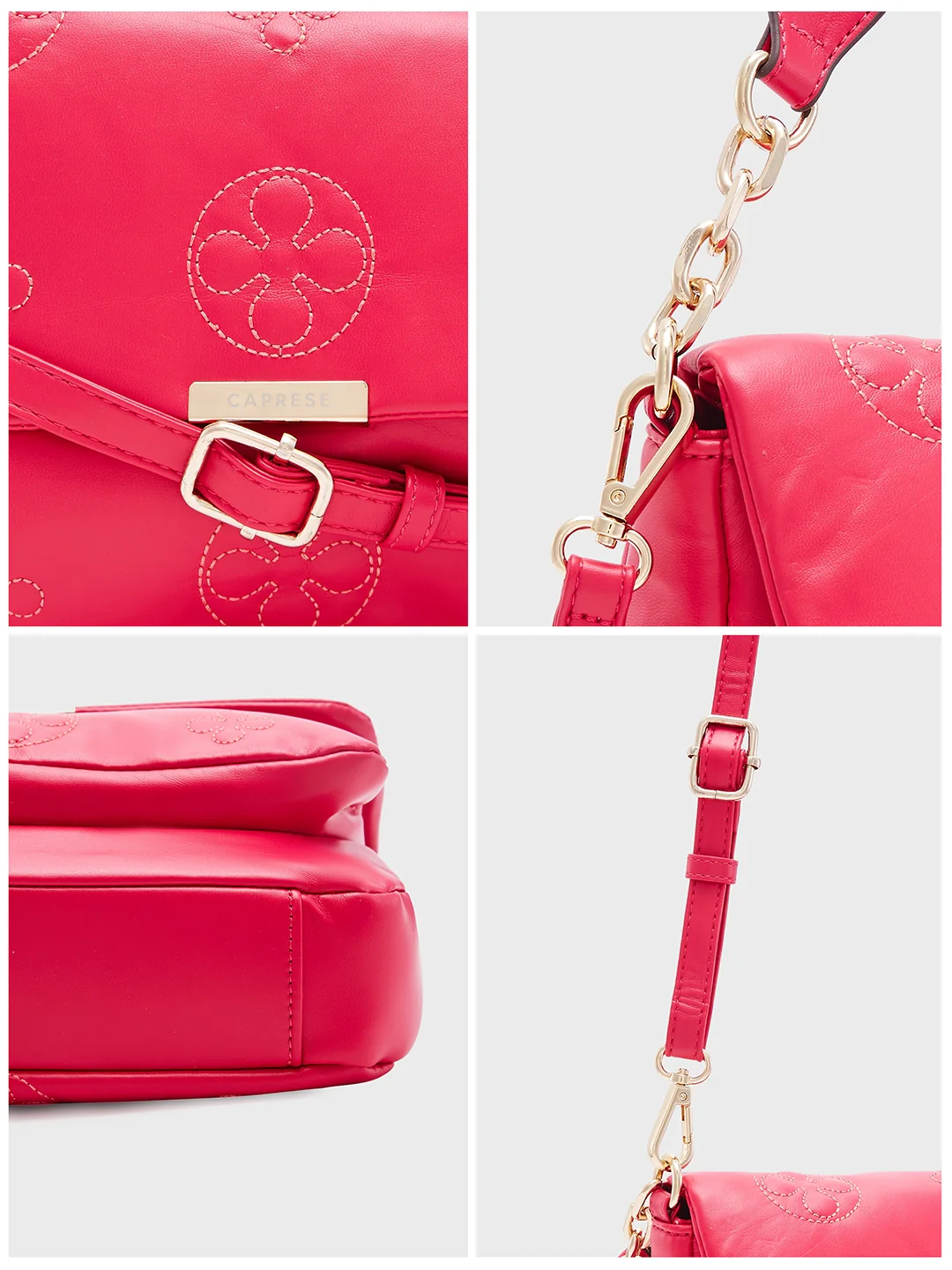 Caprese Briana Medium Fuchsia Sling Bag - Image 6
