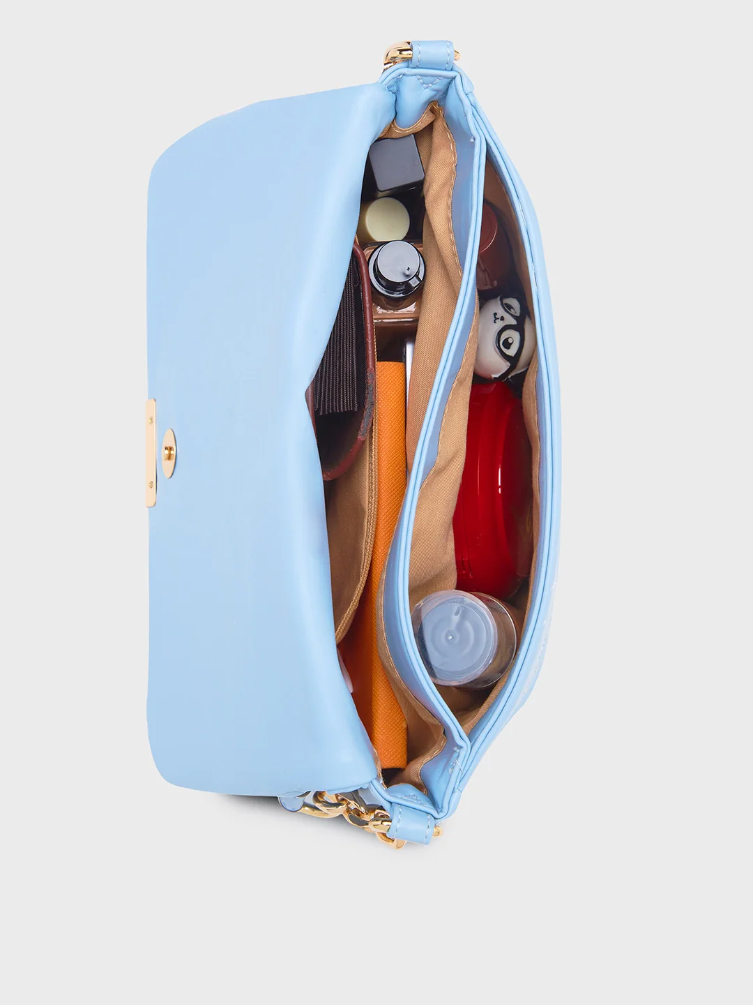 Caprese Briana Medium Powder Blue Sling Bag - Image 8