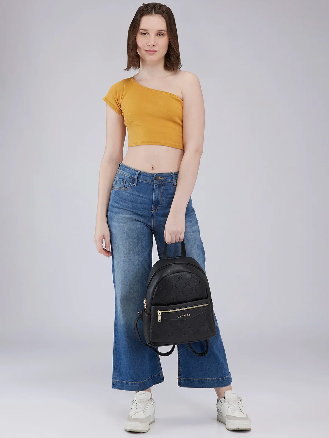 Caprese Brianna Medium Black Backpack - Image 3