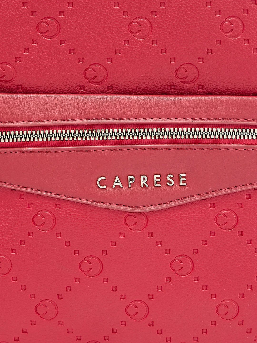 Caprese Brianna Medium Red Backpack - Image 11