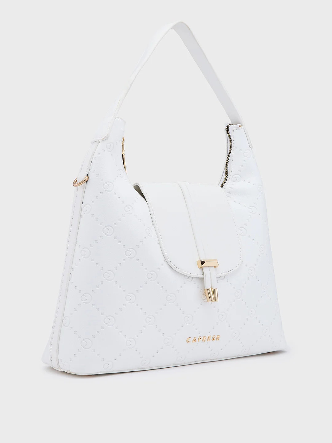 Caprese Brianna Medium White Hobo Bag - Image 5