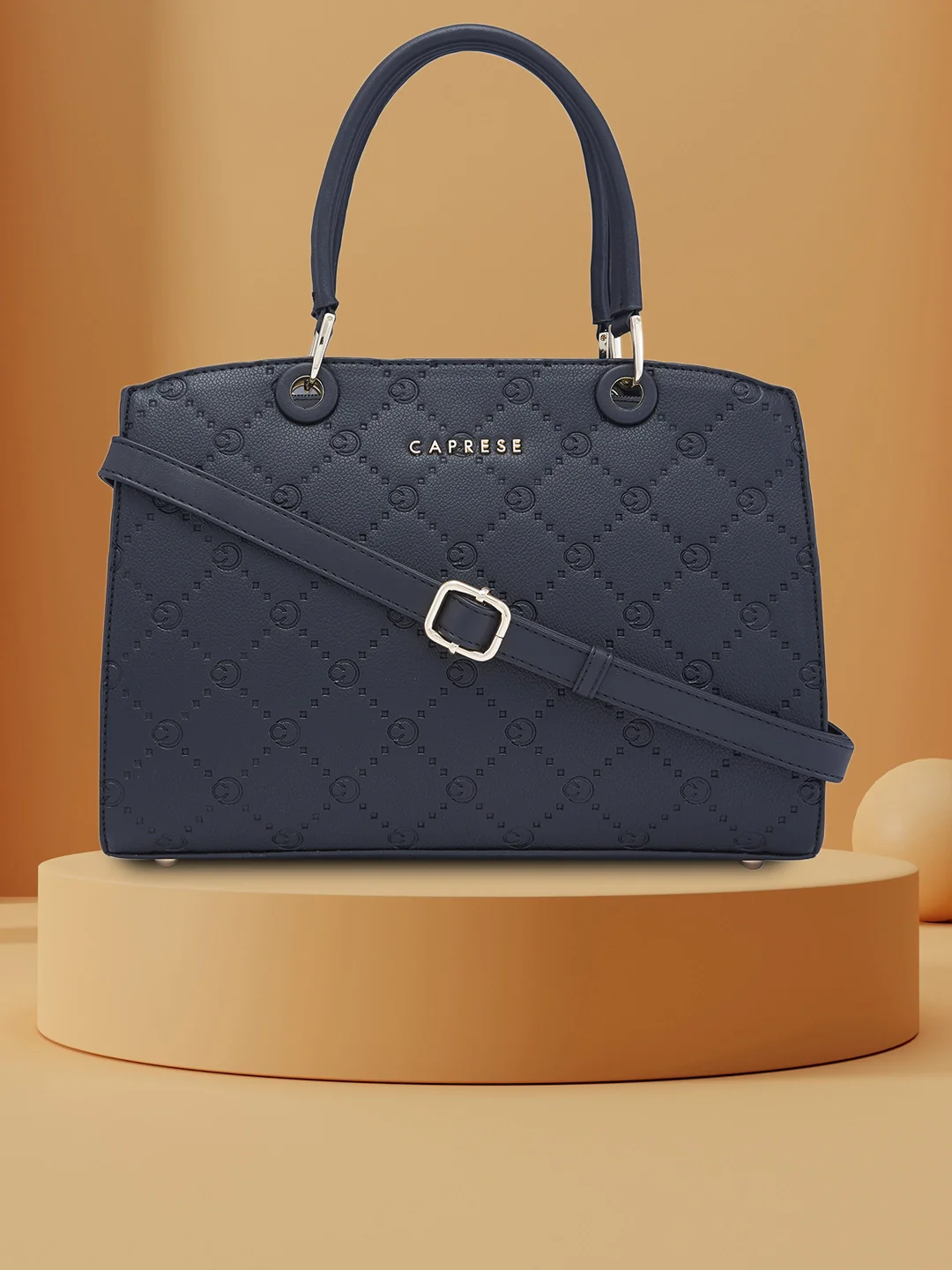 Caprese Brianna Medium Black Satchel Bag - Image 3