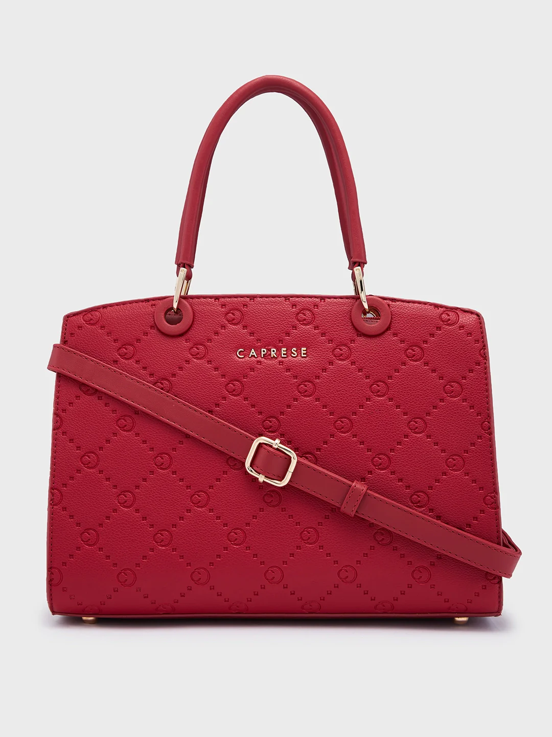 Caprese Brianna Medium Red Satchel Bag - Image 14