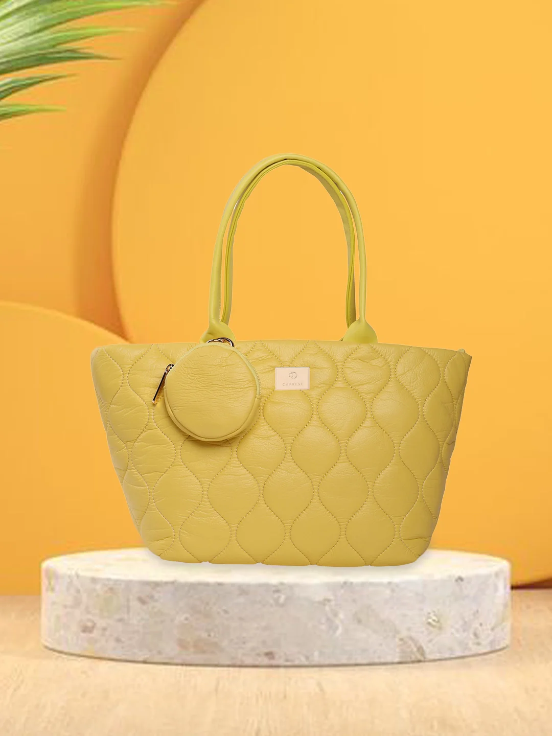 Caprese Briar Medium Yellow Tote Bag - Image 12