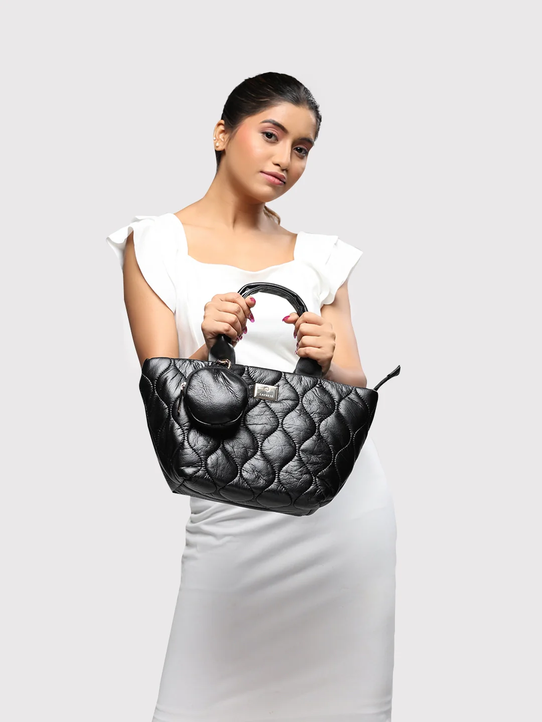 Caprese Briar Small Black Office Tote Bag - Image 12