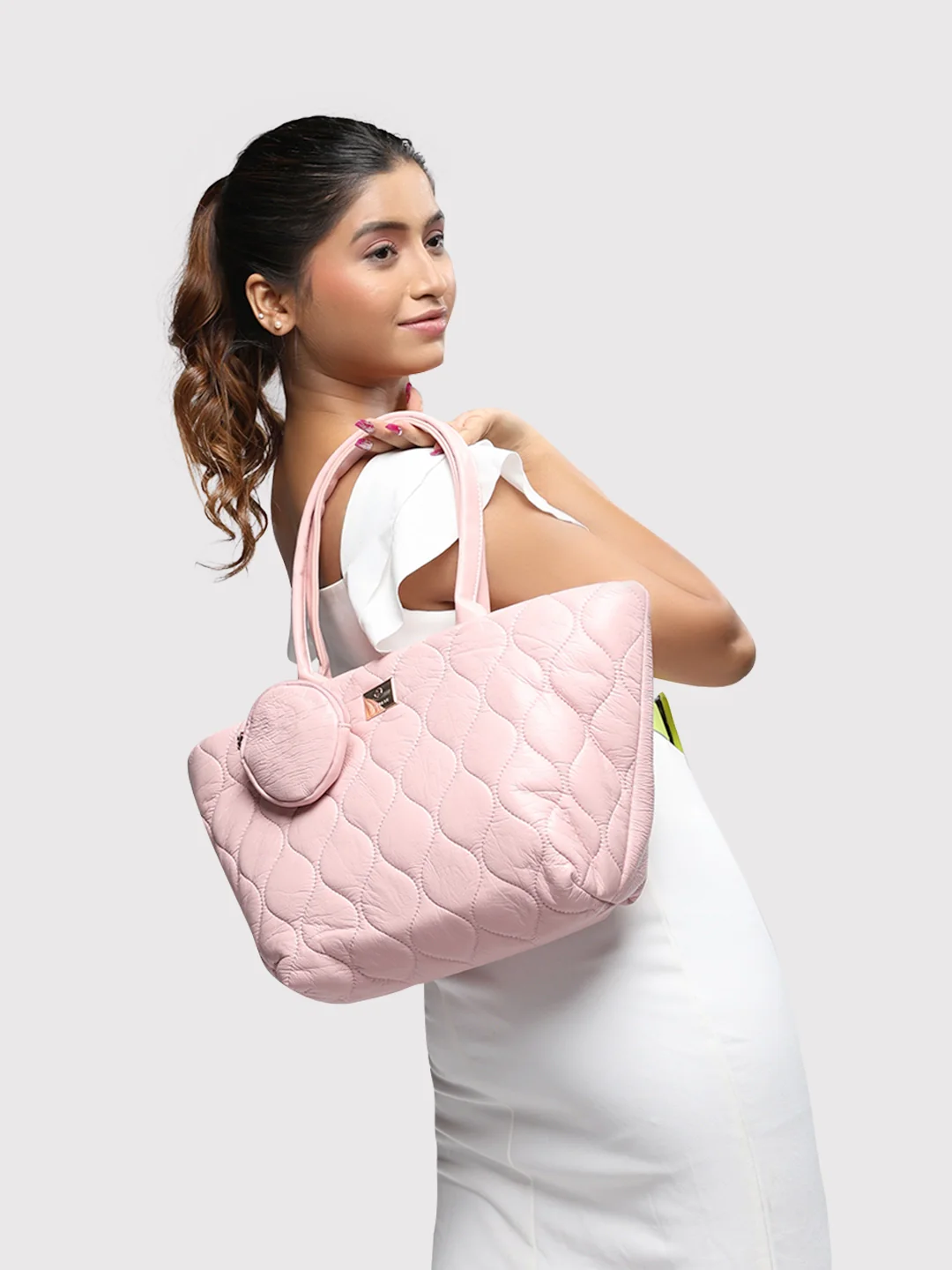 Caprese Briar Small Dusky Pink Office Tote Bag - Image 10
