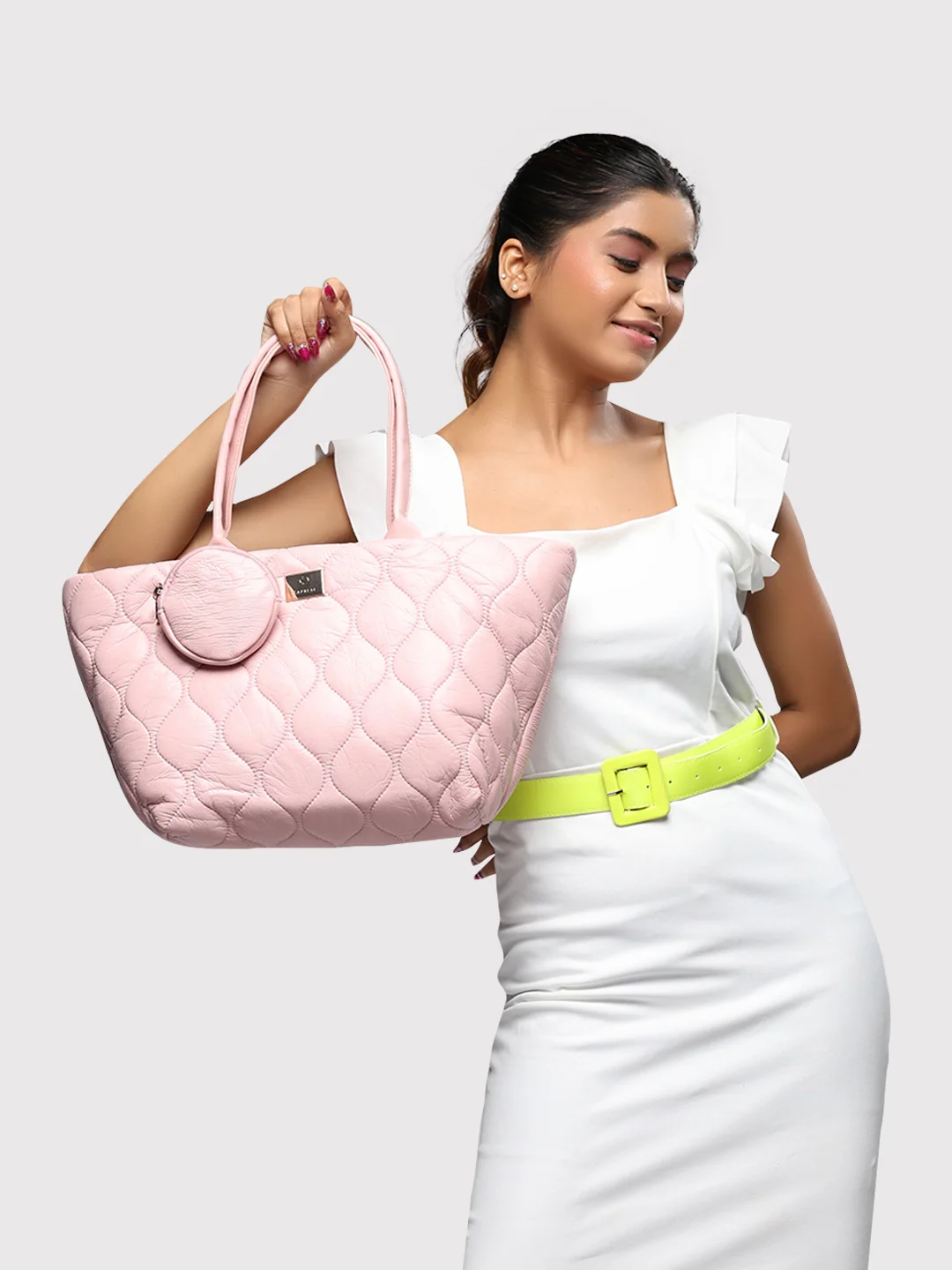 Caprese Briar Small Dusky Pink Office Tote Bag - Image 9