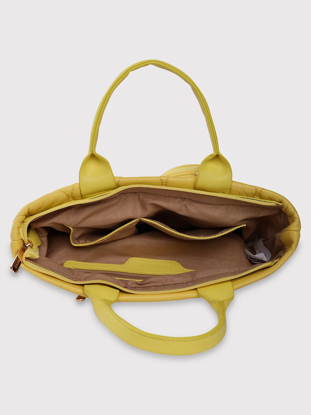 Caprese Briar Small Yellow Office Tote Bag - Image 8