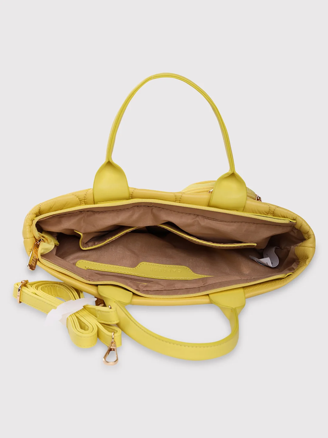 Caprese Briar Small Yellow Office Tote Bag - Image 9