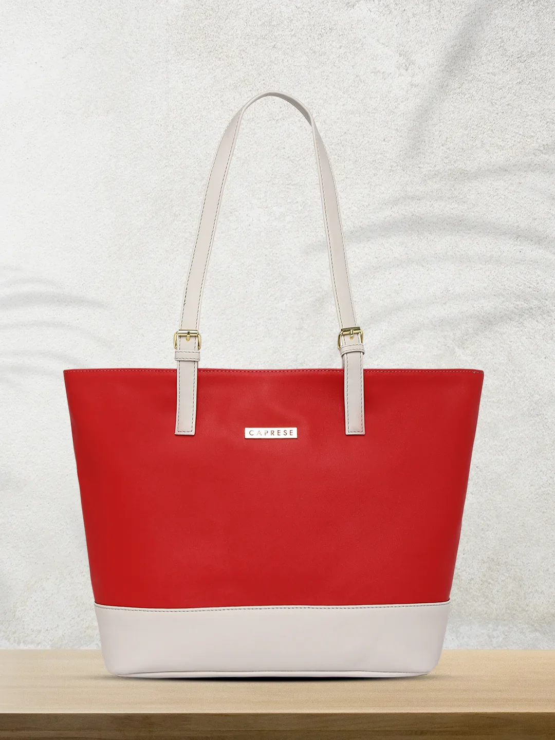 Caprese Brickly Medium Grey Tote Bag