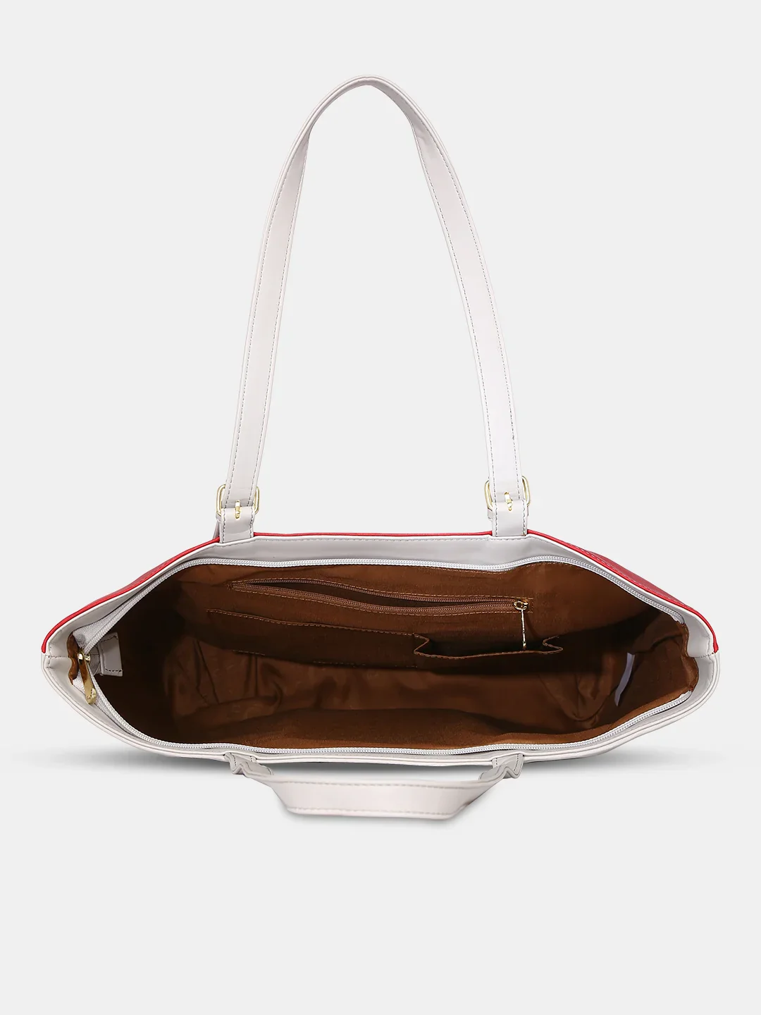 Caprese Brickly Medium Grey Tote Bag - Image 12