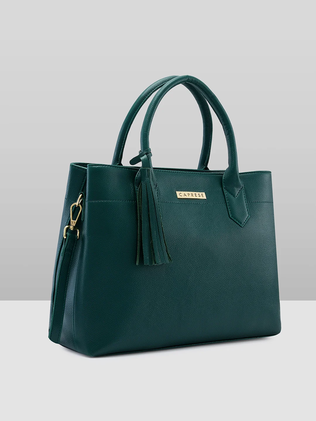 Caprese Brigette Medium Emerald Satchel Bag - Image 2