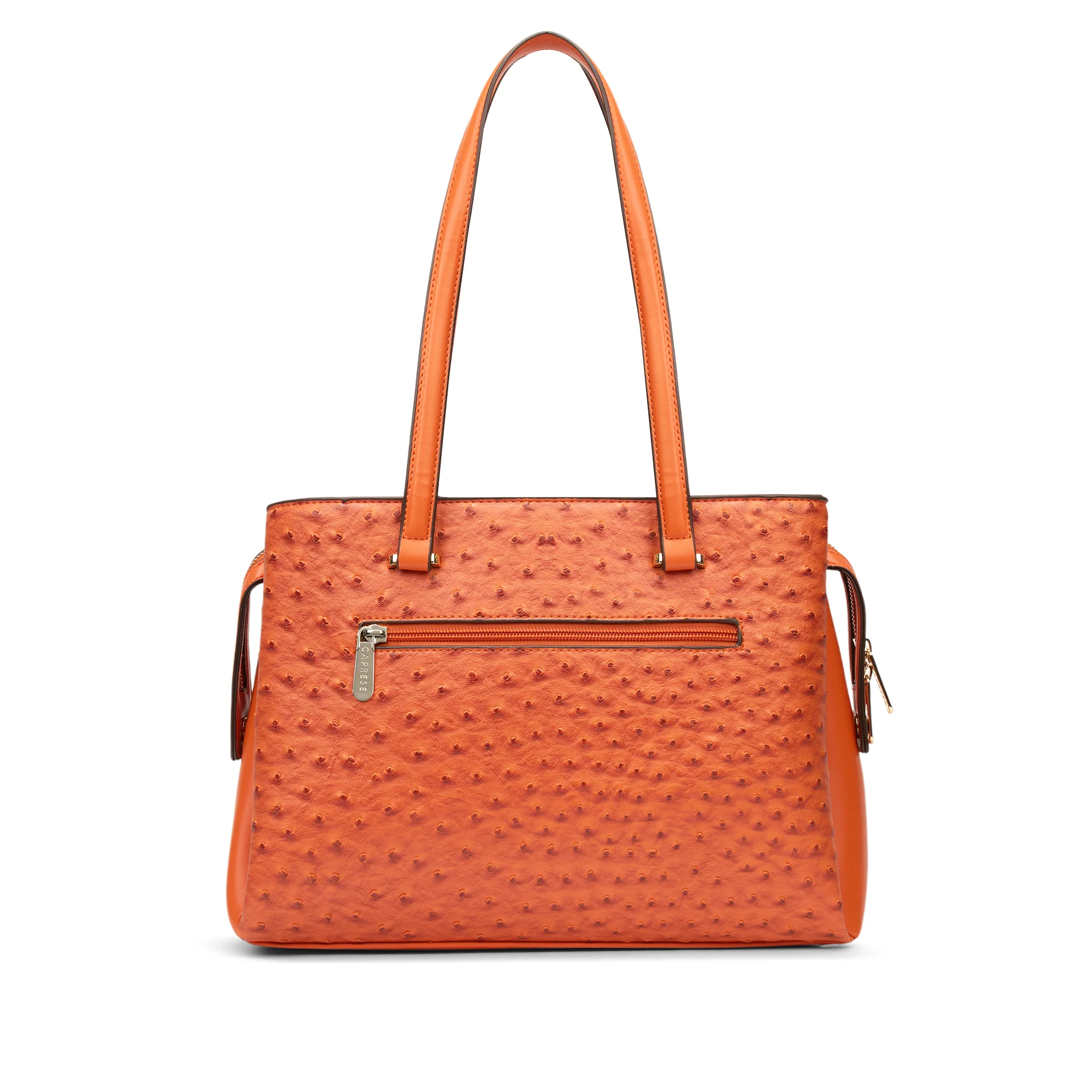 Caprese Britney Large Intense Rust Satchel Bag - Image 4