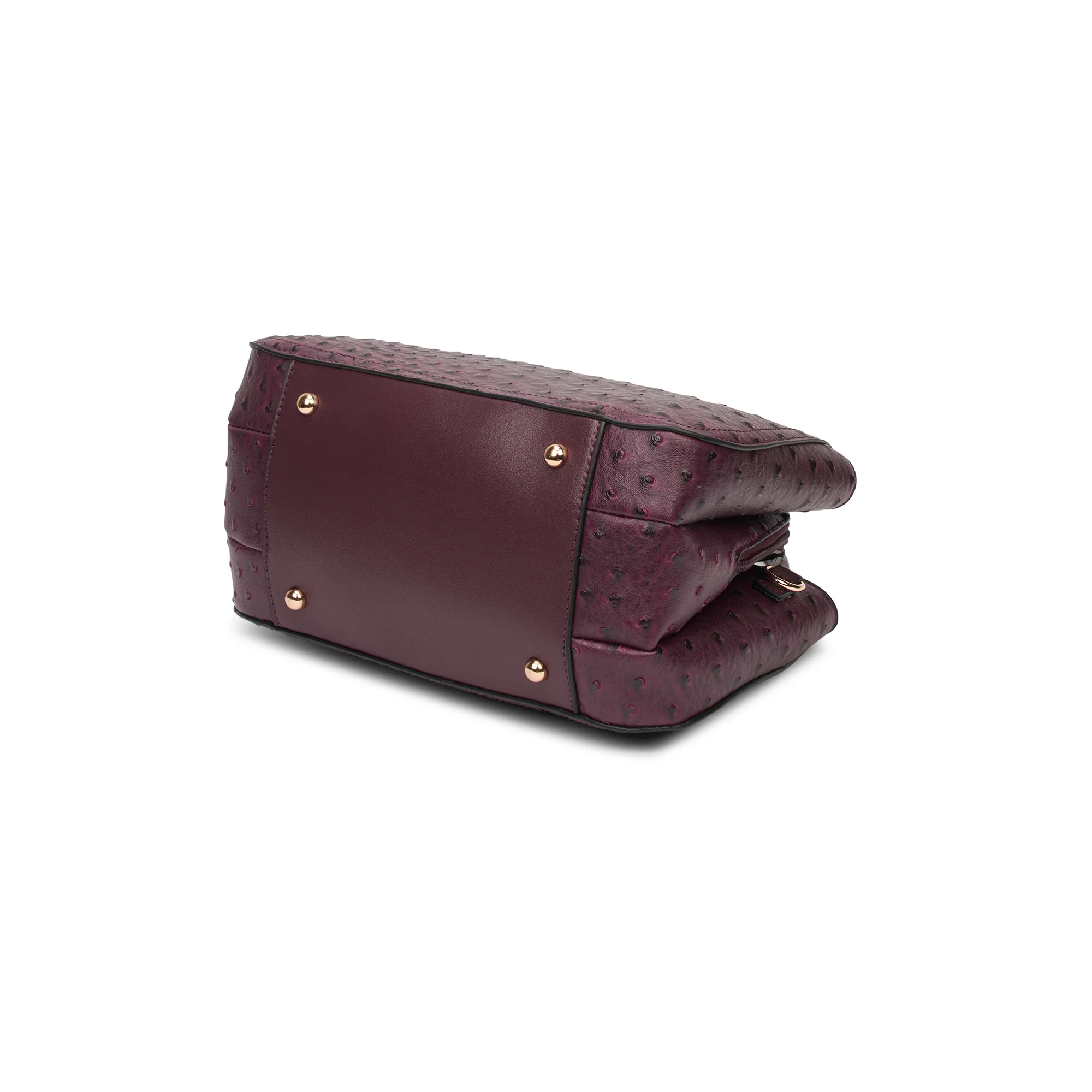 Caprese Britney Medium Cherry Lacquer Satchel Bag - Image 5