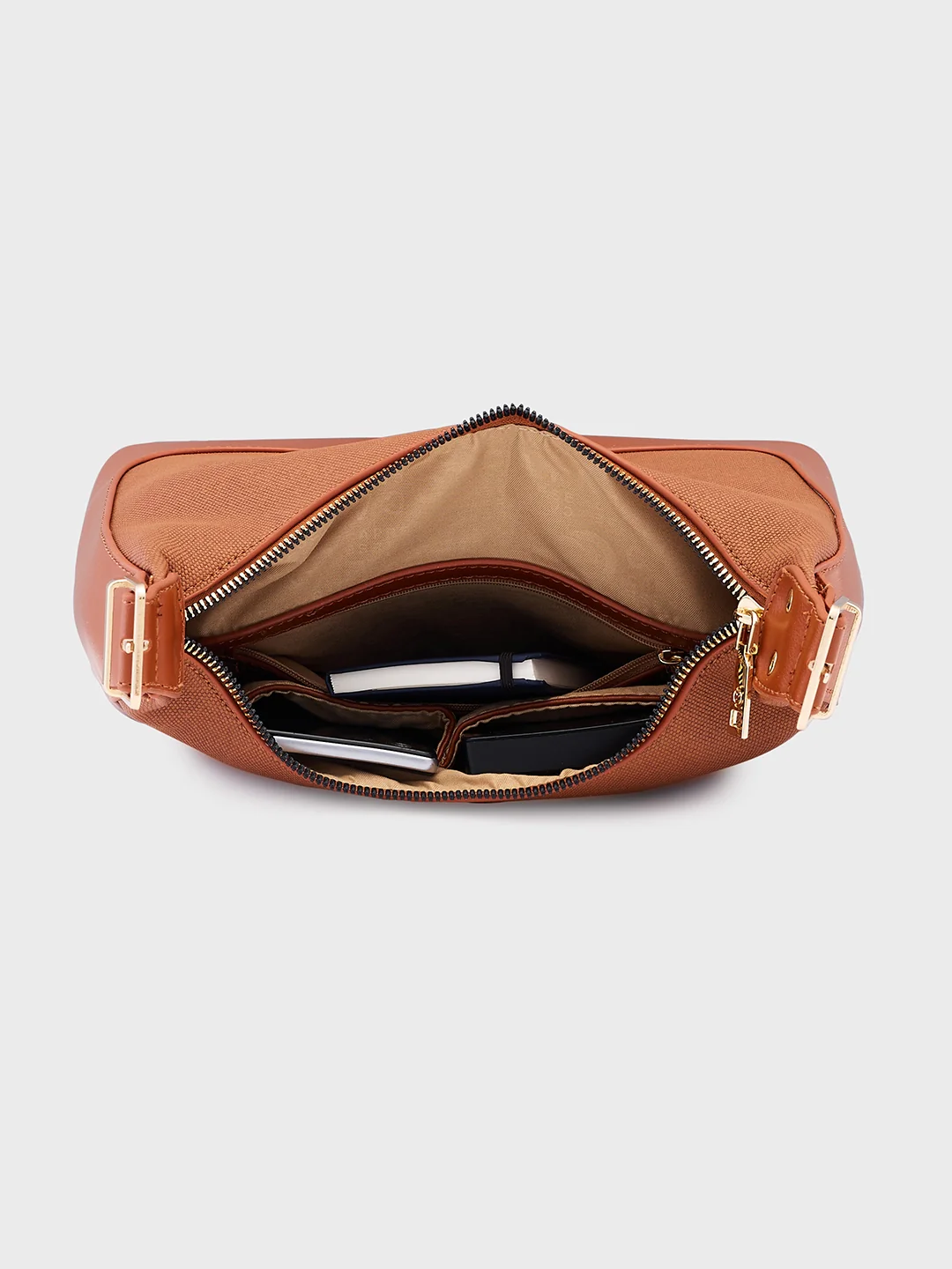 Caprese Brooklyn Medium Brown Hobo Bag - Image 5