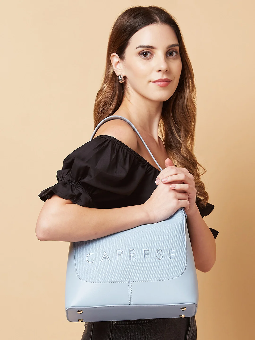 Caprese Brooklyn Medium Blue Hobo Bag - Image 6