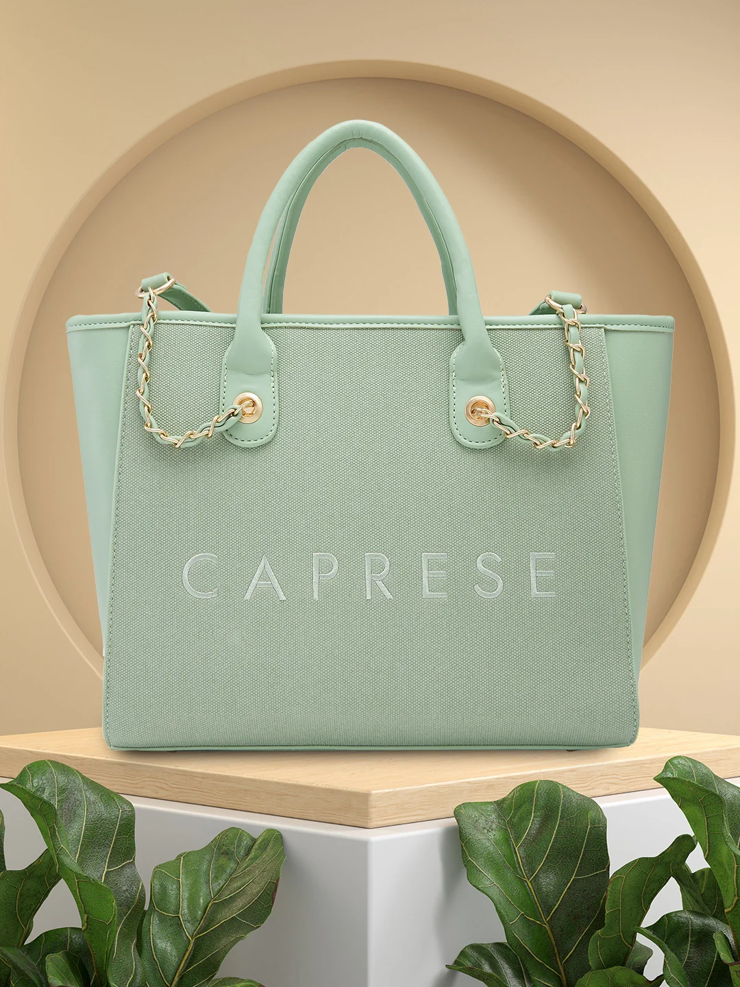 Caprese Brooklyn Large Green Tote Bag - Image 14