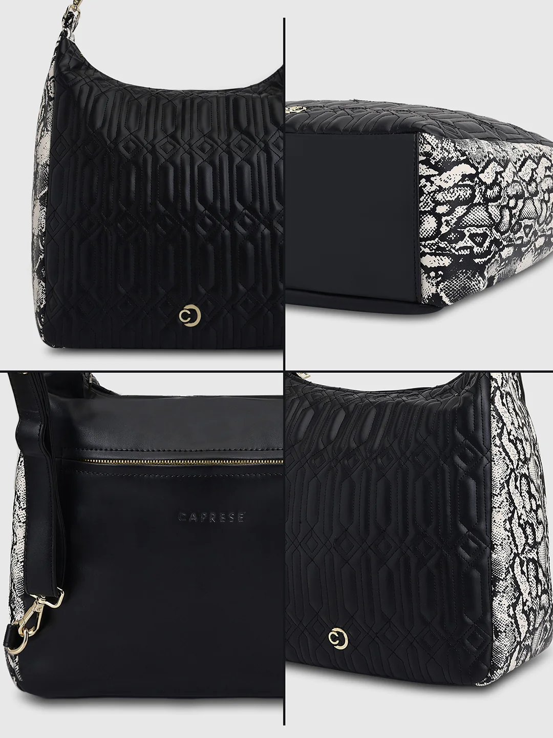 Caprese Bubble Large Black Hobo Bag - Image 7