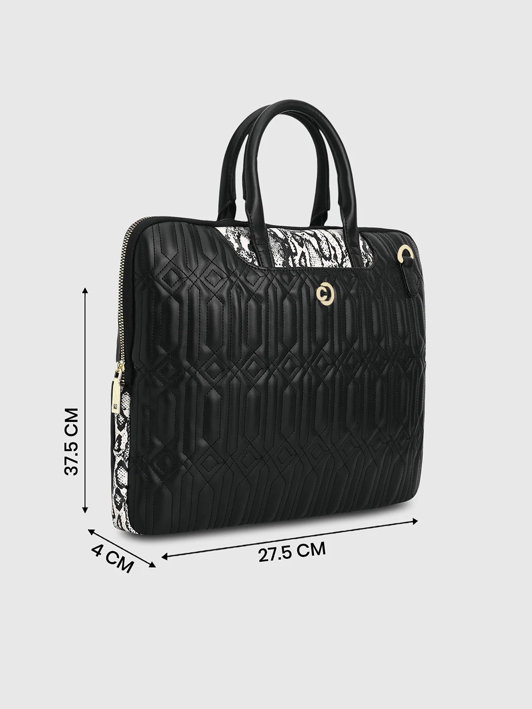 Caprese Bubble Large Black Laptop Bag - Image 8