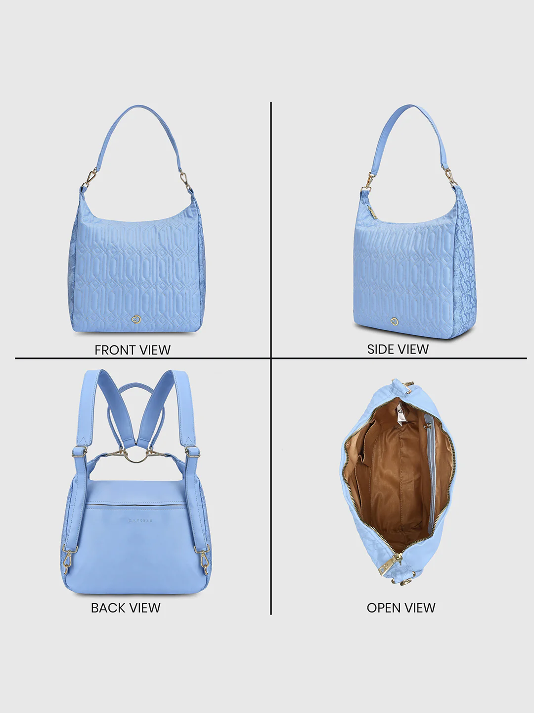 Caprese Bubble Large Blue Hobo Bag - Image 11