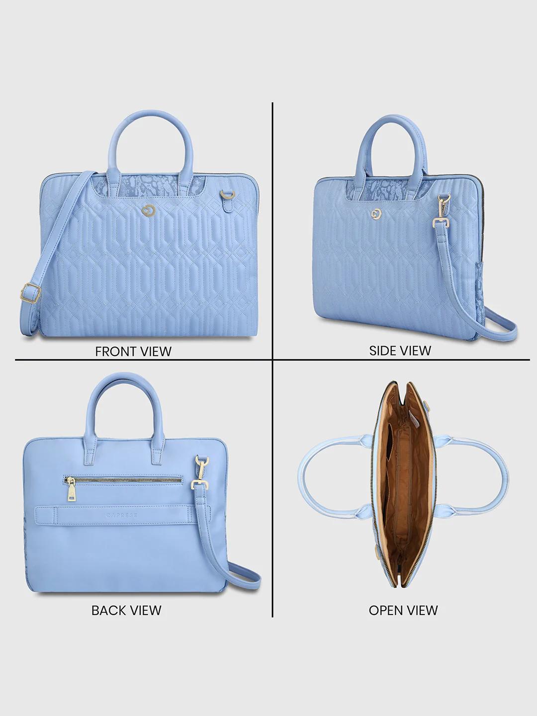 Caprese Bubble Large Blue Laptop Bag - Image 11