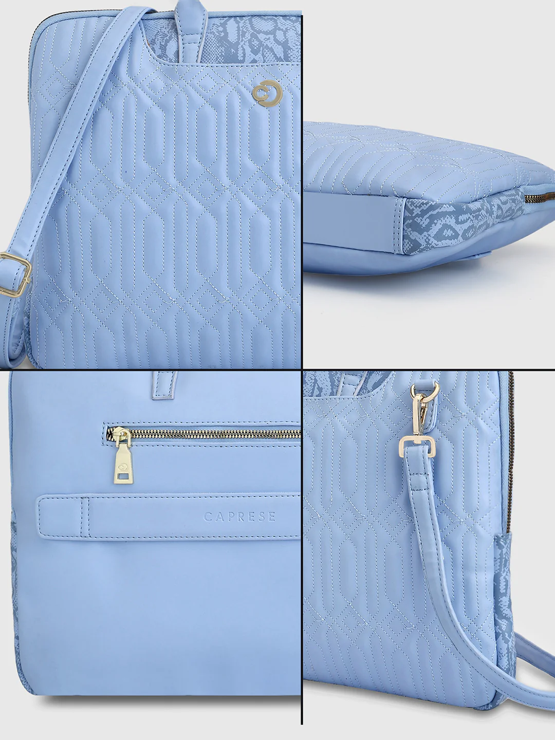 Caprese Bubble Large Blue Laptop Bag - Image 7