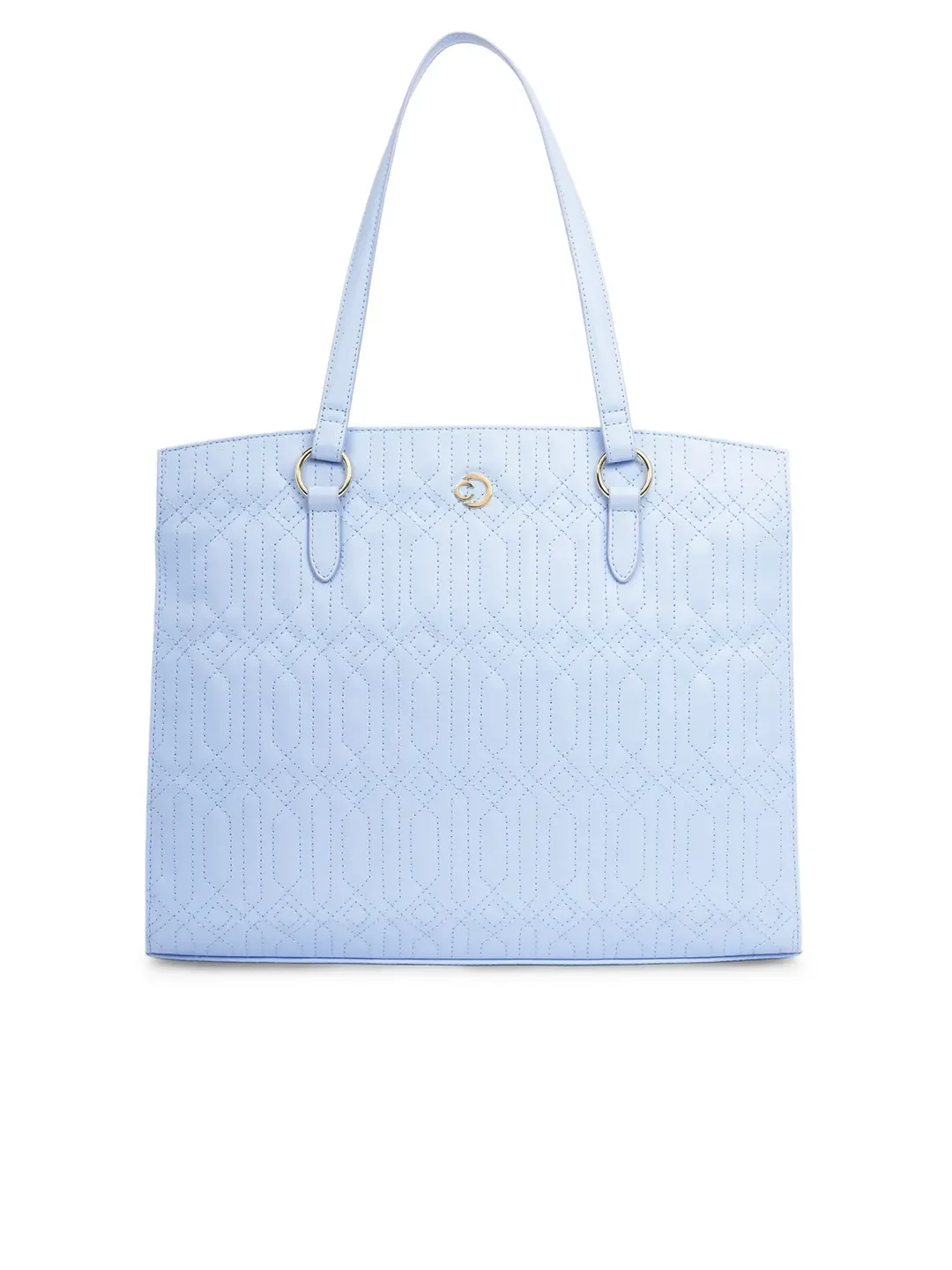 Caprese Bubble Large Blue Laptop Satchel Bag