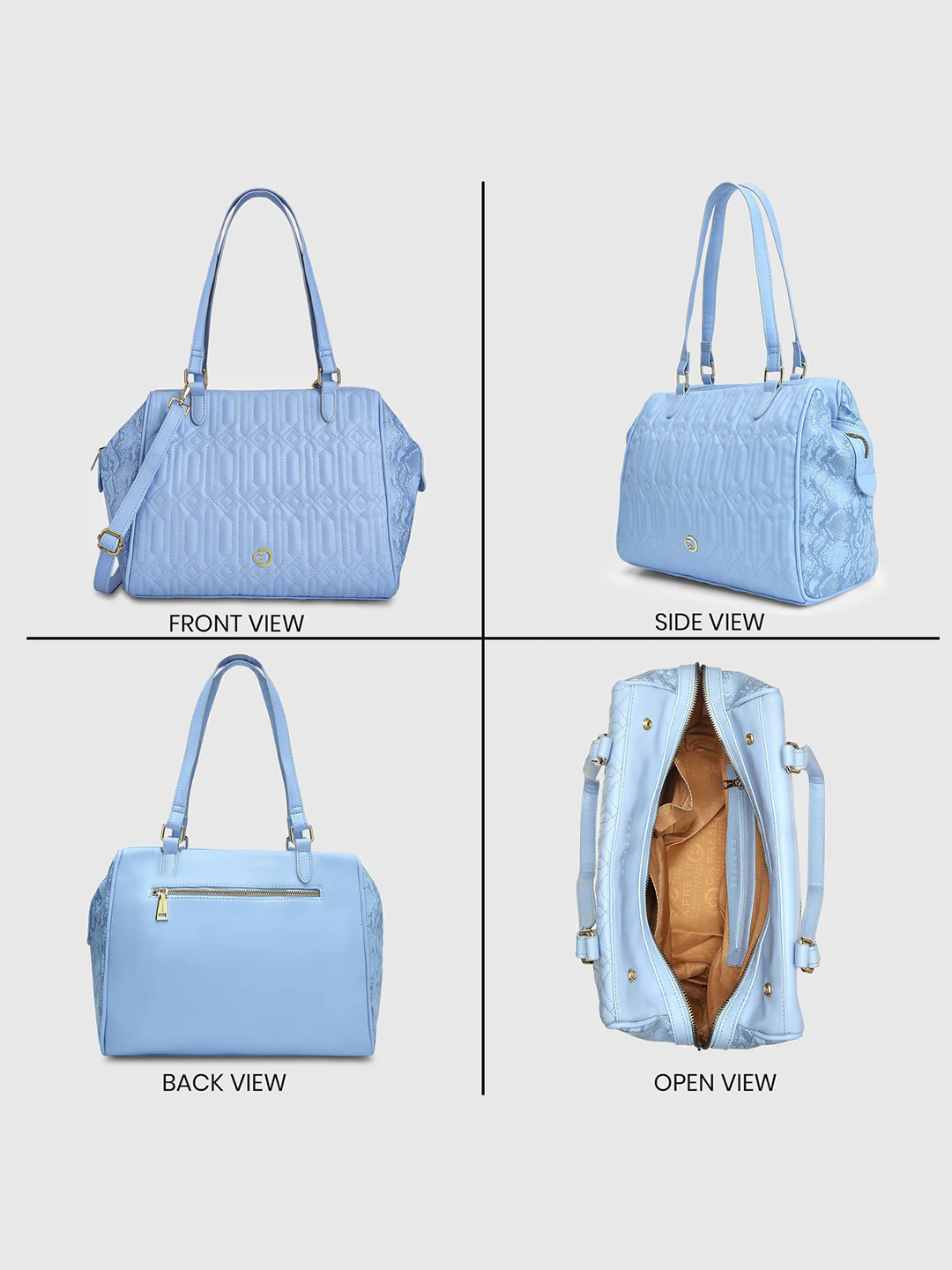 Caprese Bubble Large Blue Satchel Bag - Image 11