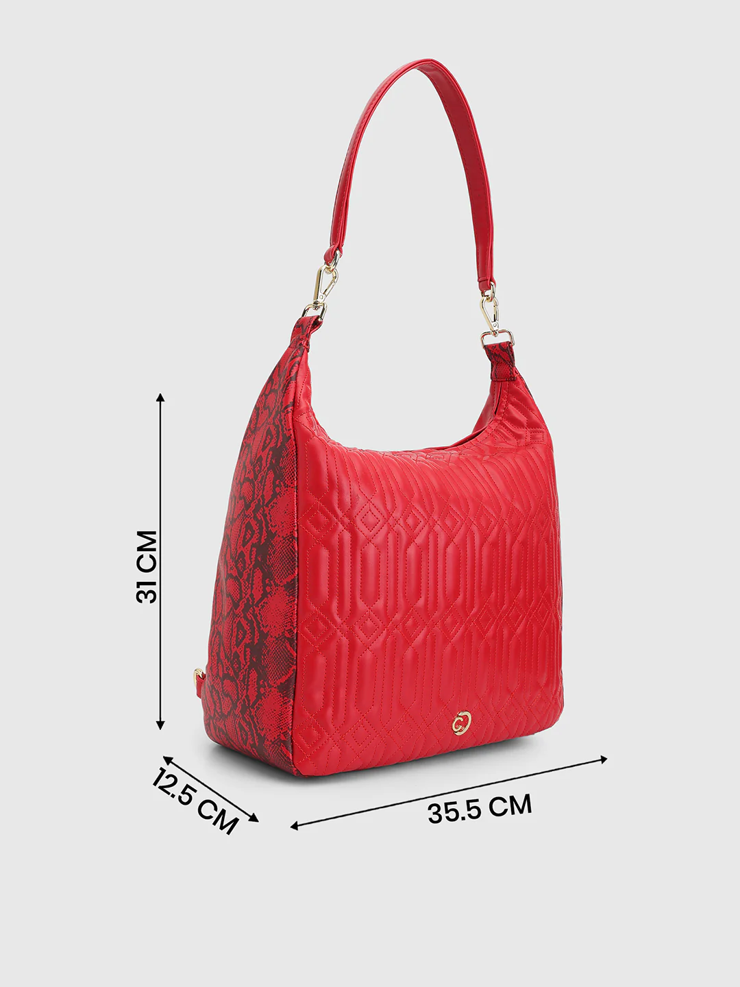 Caprese Bubble Large Red Hobo Bag - Image 8