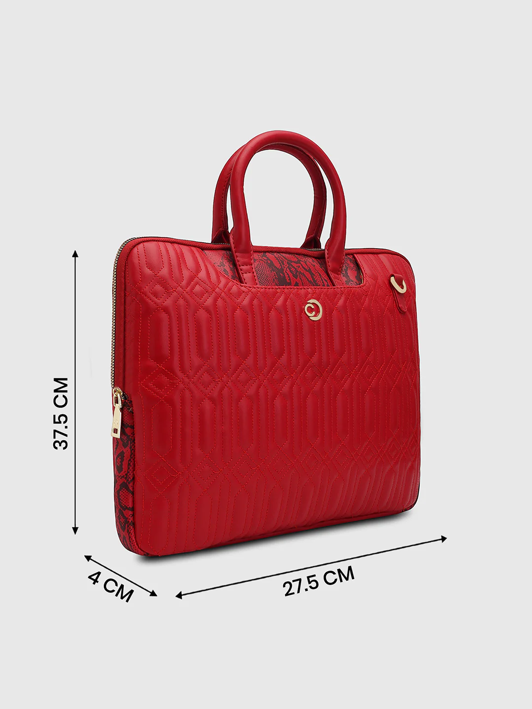 Caprese Bubble Large Red Laptop Bag - Image 8