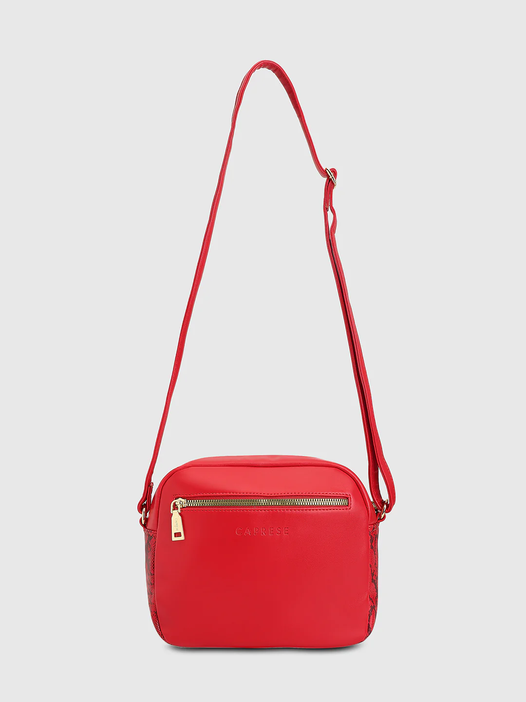 Caprese Bubble Medium Red Sling Bag - Image 5