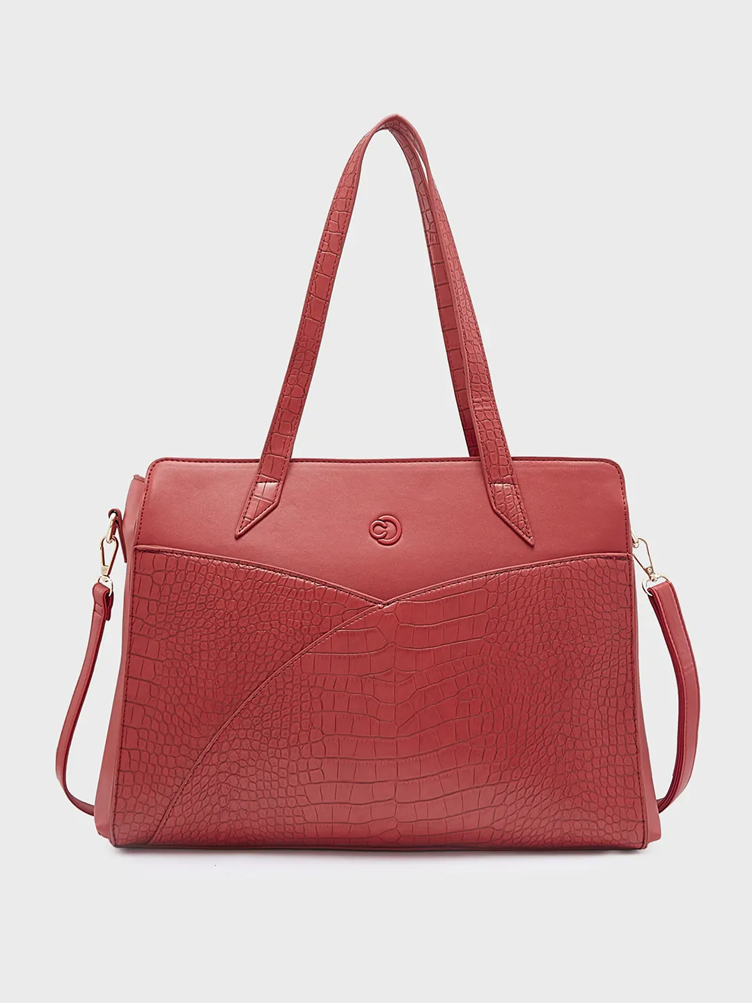 Caprese Cabo Satchel Large Red Laptop Bag - Image 8