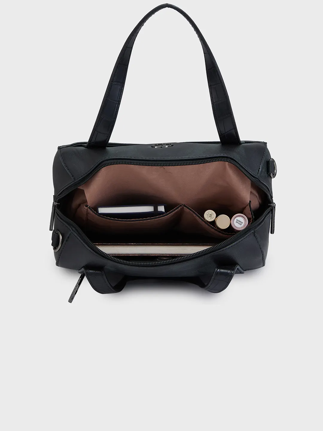 Caprese Cabo Medium Black Satchel Bag - Image 10