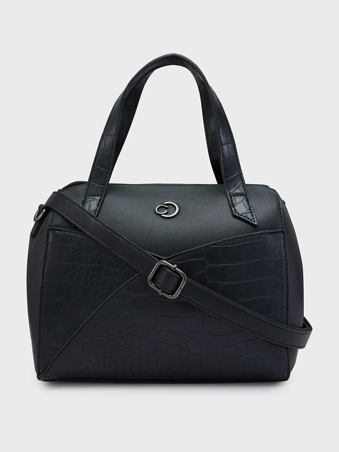 Caprese Cabo Medium Black Satchel Bag - Image 5