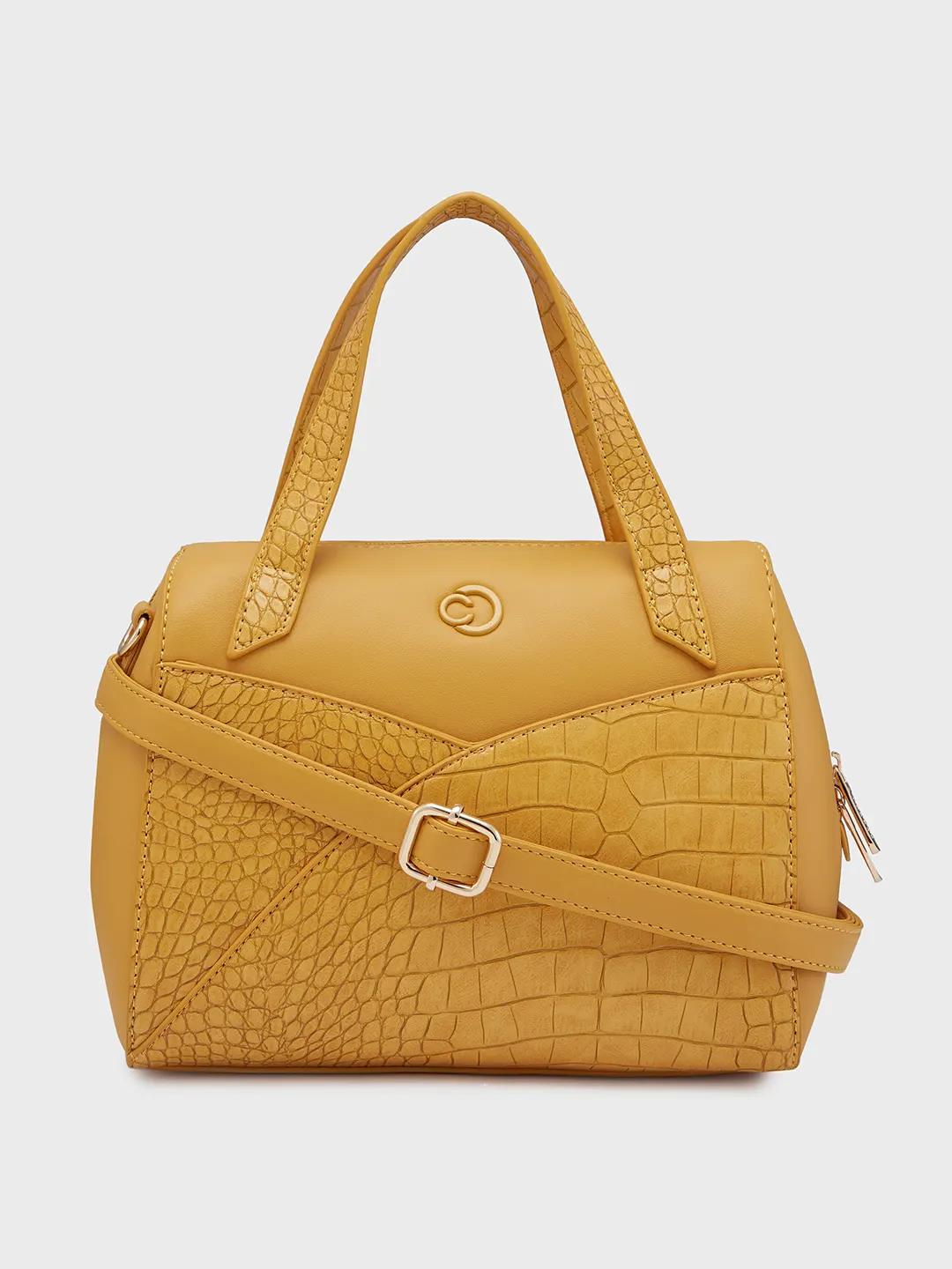 Caprese Cabo Medium Ochre Satchel Bag