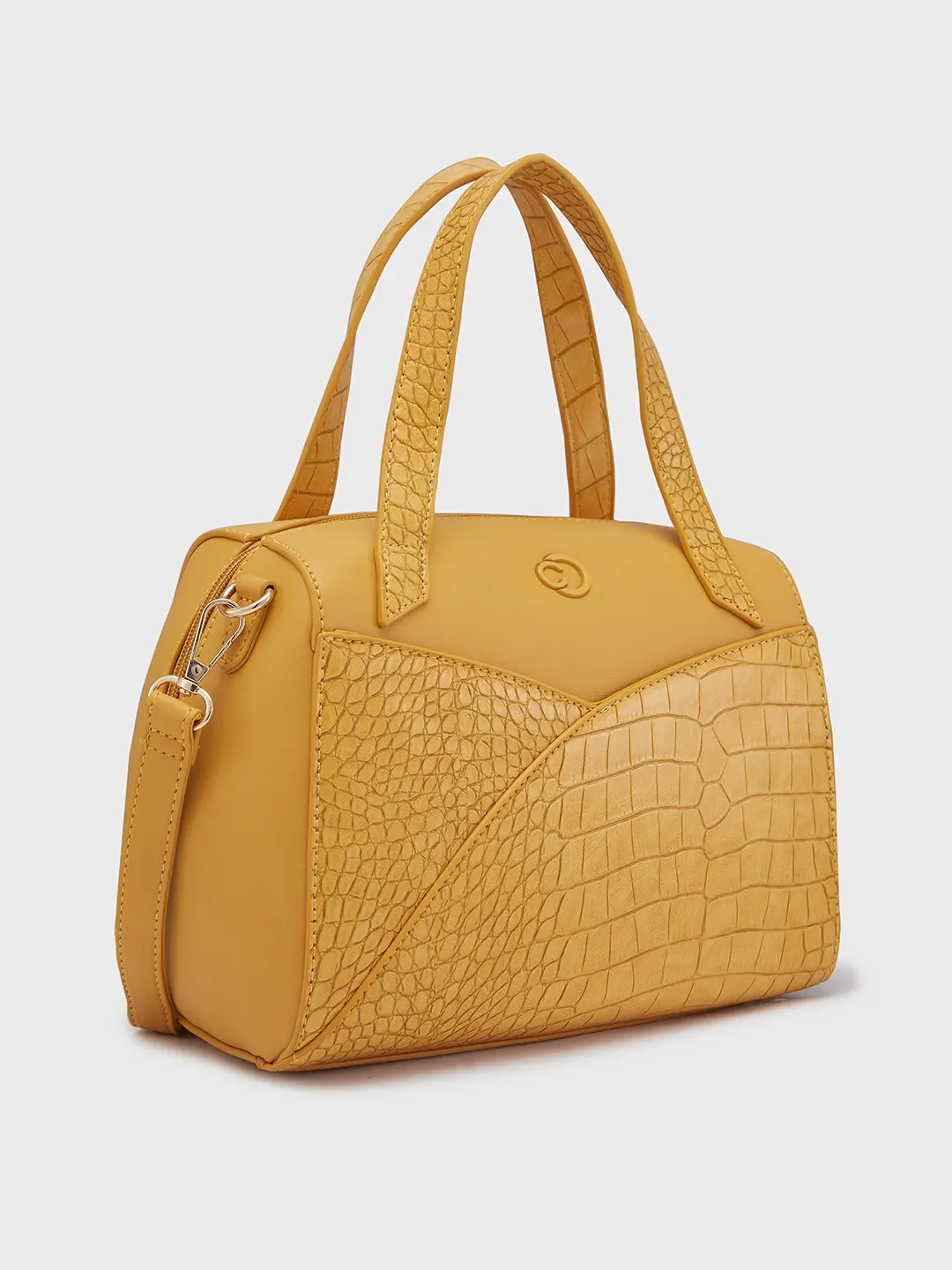 Caprese Cabo Medium Ochre Satchel Bag - Image 4