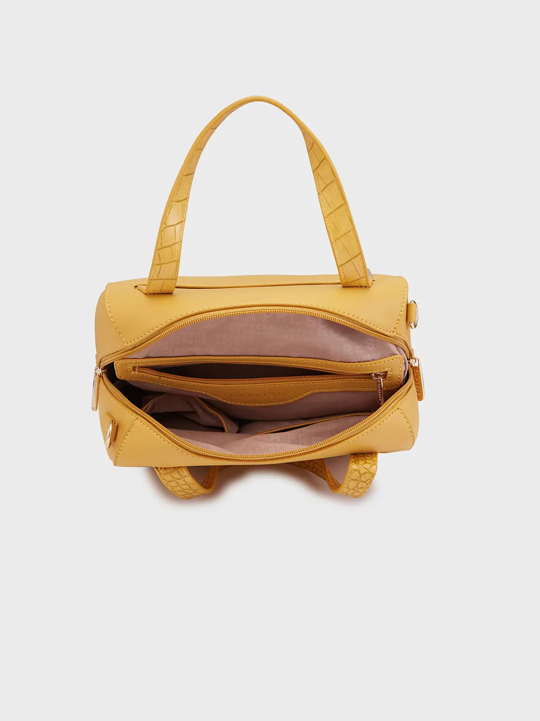 Caprese Cabo Medium Ochre Satchel Bag - Image 8
