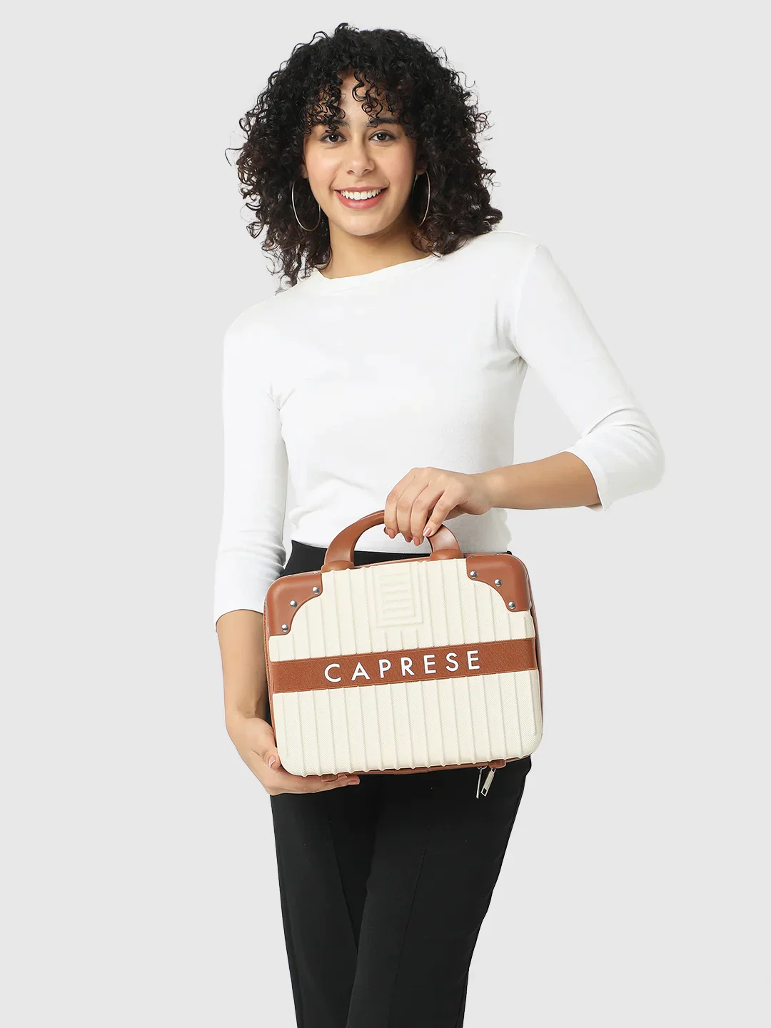 Caprese Callen Medium Brown Vanity Case - Image 3