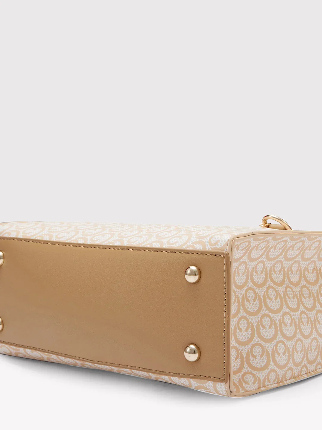Caprese Callie Medium Beige Satchel Bag - Image 6