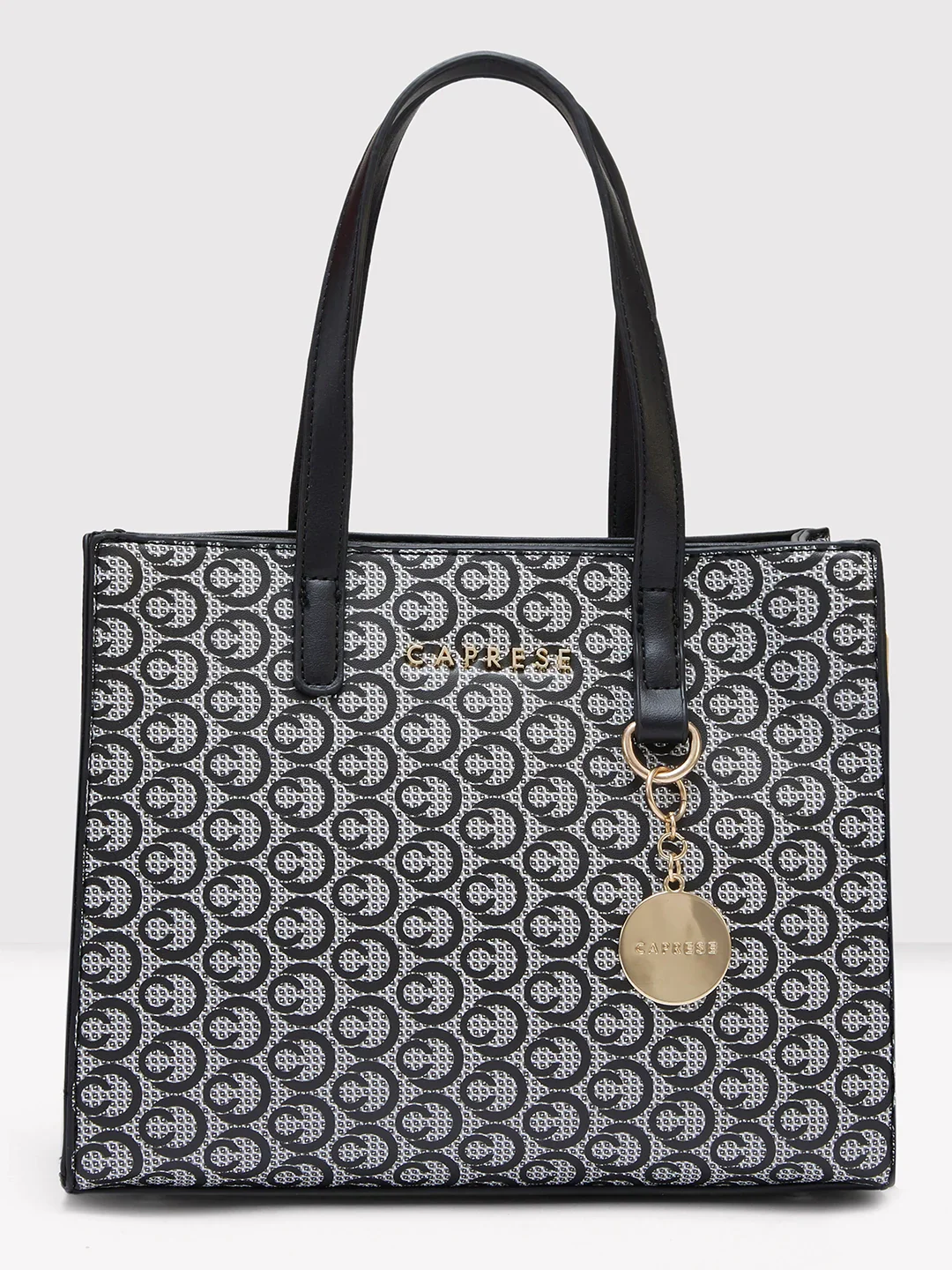 Caprese Callie Medium Black Satchel Bag - Image 3