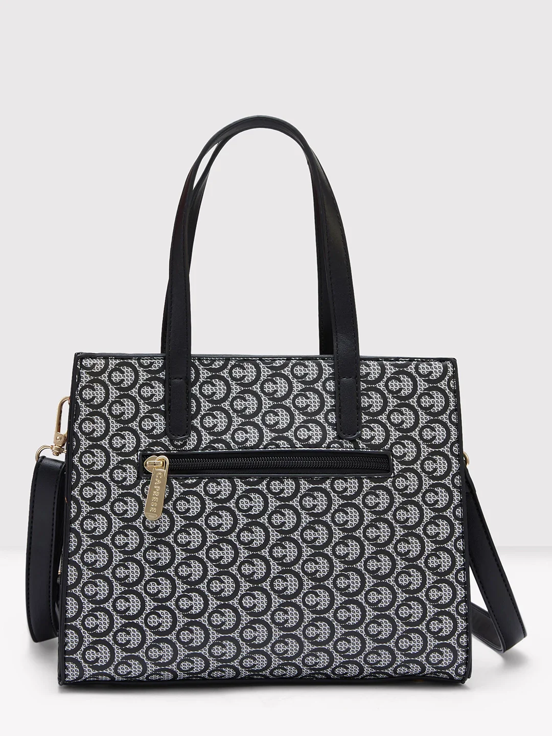 Caprese Callie Medium Black Satchel Bag - Image 4