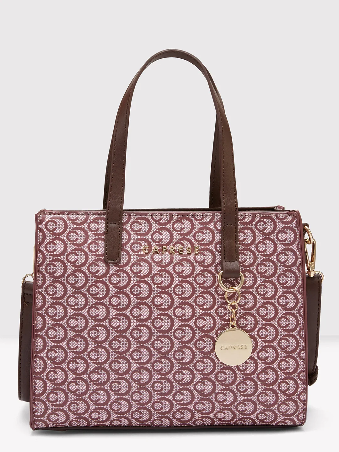 Caprese Callie Medium Brown Satchel Bag - Image 2