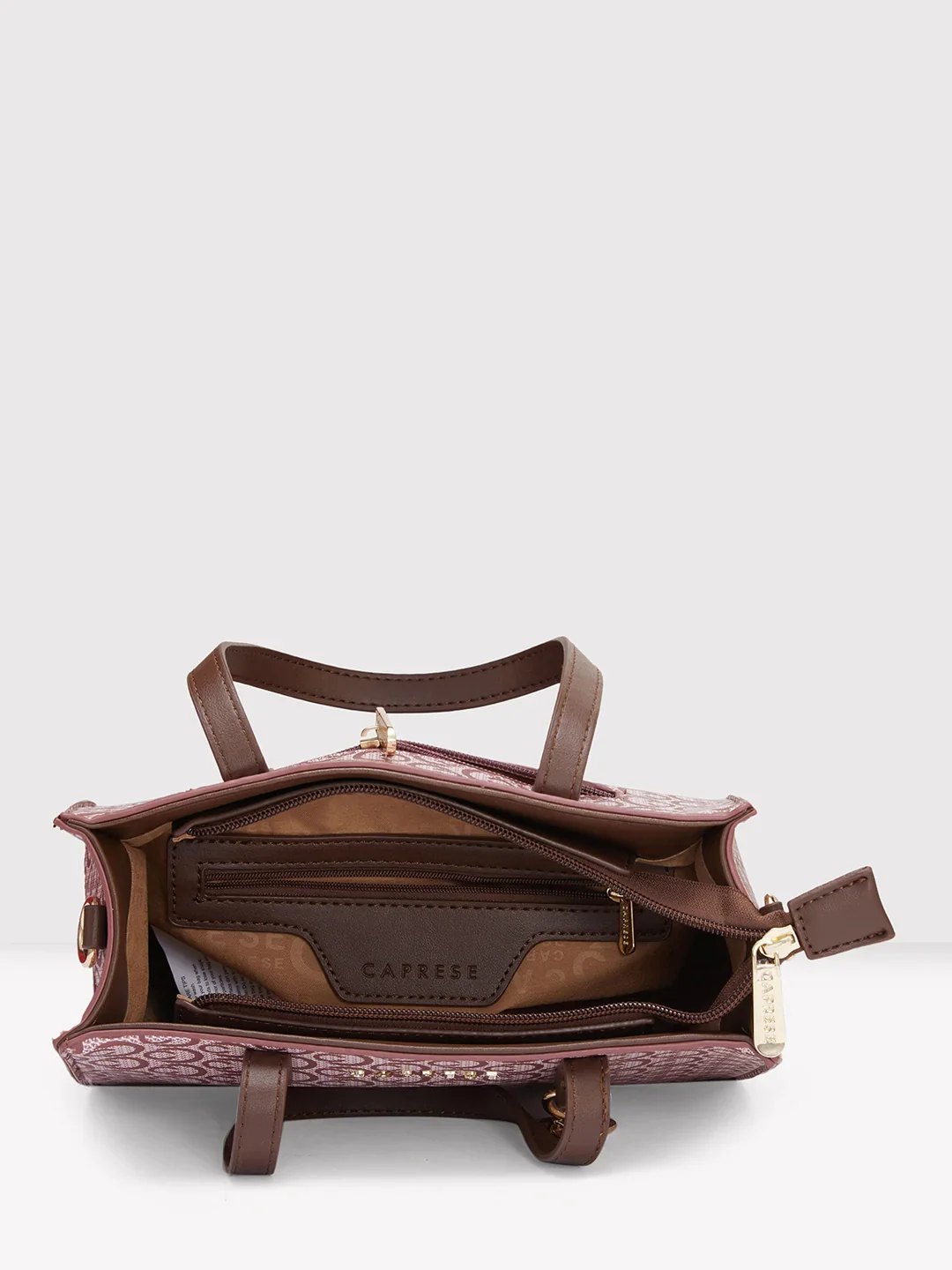 Caprese Callie Medium Brown Satchel Bag - Image 6