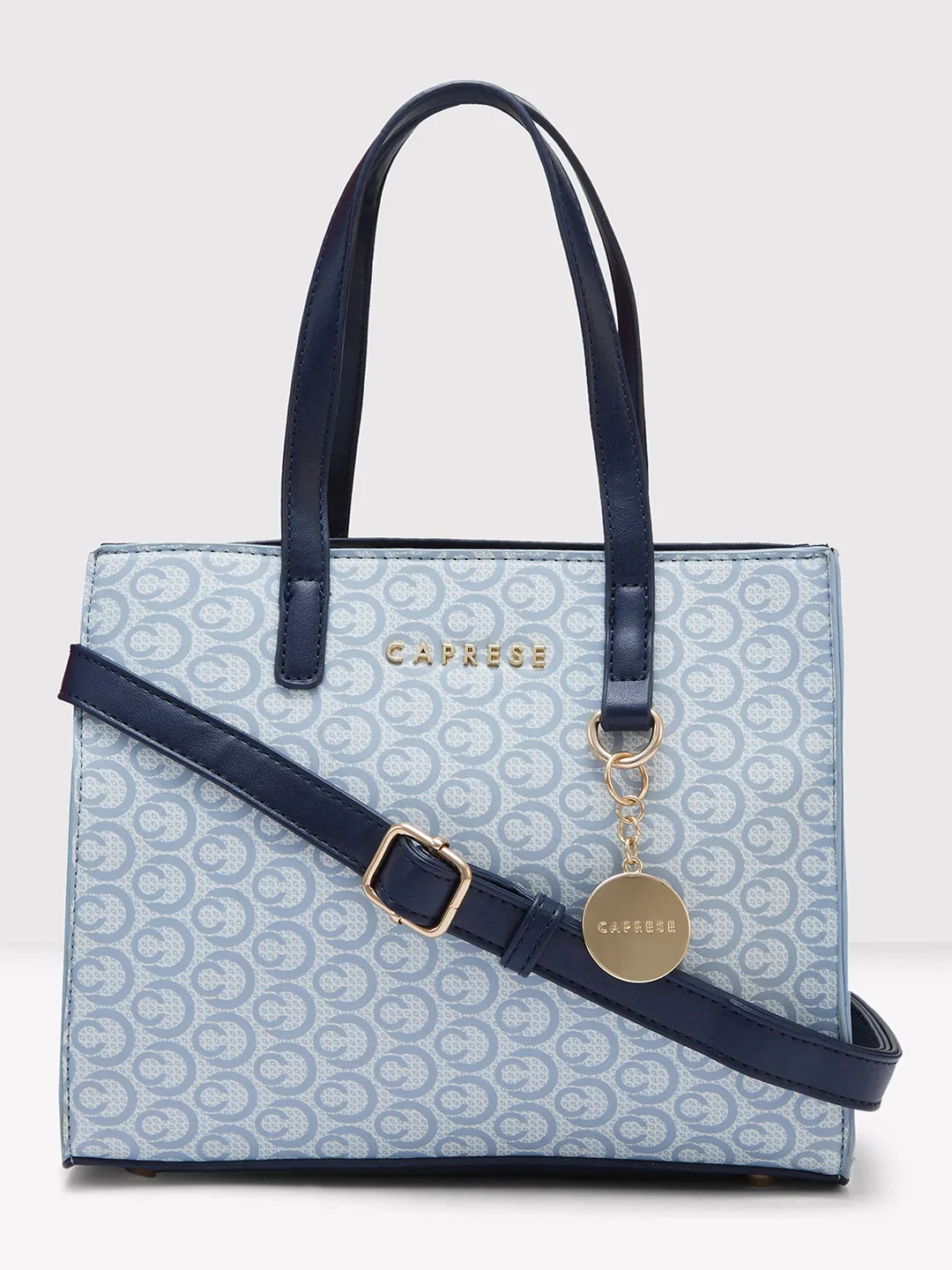 Caprese Callie Medium Navy Satchel Bag - Image 8