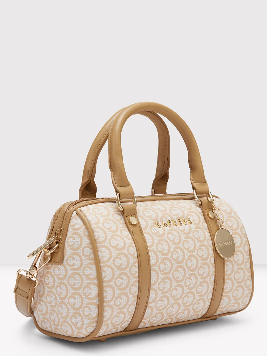 Caprese Callie Small Beige Satchel Bag - Image 5