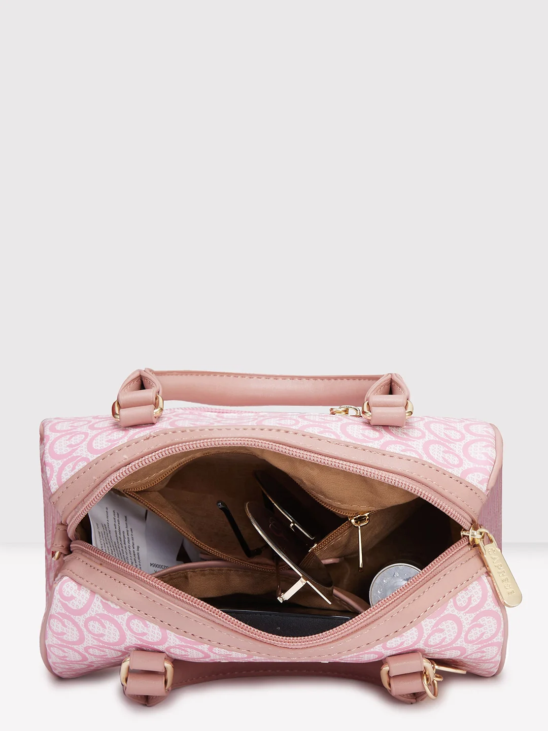 Caprese Callie Small Dark Pink Satchel Bag - Image 8