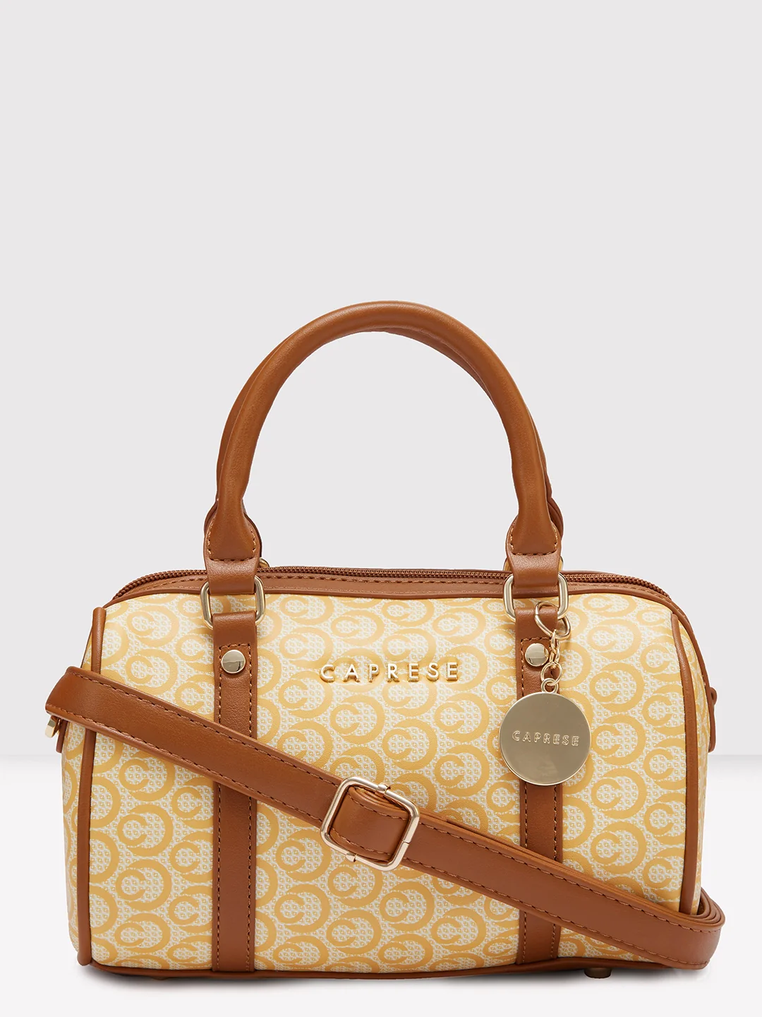 Caprese Callie Small Tan Satchel Bag - Image 10