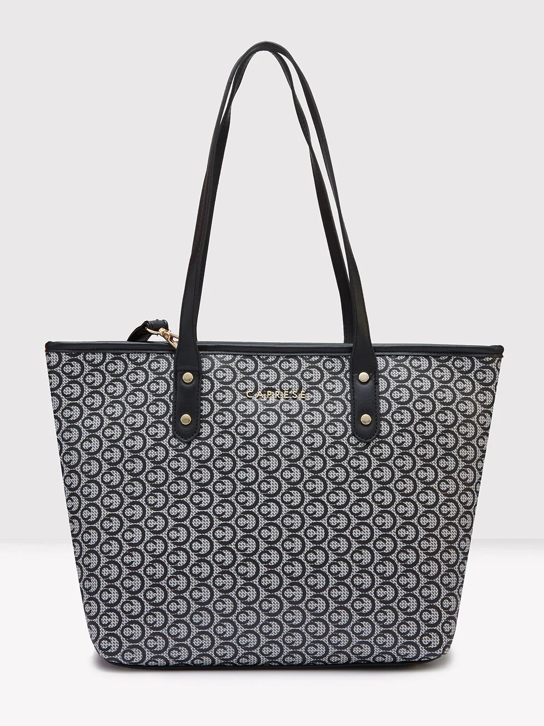 Caprese Callie Large Black Tote Bag